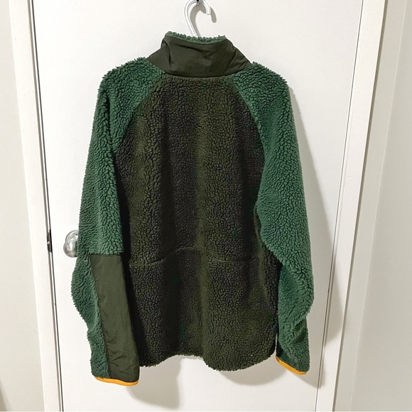 Nike Heritage Sherpa Fleece Zip Up Jacket Green size XLarge - Picture 9 of 16